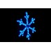 Снежинка светодиодная синяя 40*40 см