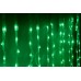 LED-XP-1344-230V Green Световой дождь, зеленый, прозрачный провод, 2,4х3,6м