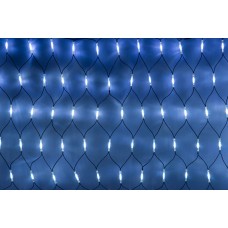 Светодиодная сетка LED-SNLR-D-288-1,5*2M-S-240V-W/BL (белые светодиоды/черный каучуковый провод) 2*1,5 м
