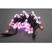 Светодиодная гирлянда шарики LED-PLR-100L-10M-25MM-240V-RGB/BL-W/O медленная смена цветов, черный провод (без силового шнура) 10М