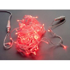 Светодиодная гирлянда LED-PLS-100-10M-240V-R/C-W/O, красная, прозрачный провод , соединяемая, (без силового шнура) 10м