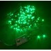 Светодиодная гирлянда LED-BW-200-10M-240V-G зеленая, черный провод, 10м