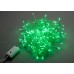 Светодиодная гирлянда LED-BW-200-10M-240V-G зеленая, прозрачный провод, 10м