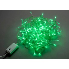 Светодиодная гирлянда LED-BW-200-20M-240V-S-G, зеленая, прозрачный провод, соединяемая, 20м