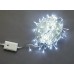 Светодиодная гирлянда LED-BW-200-10M-240V-W белая, прозрачный провод, 10м
