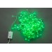 Светодиодная гирлянда LED-BW-200-20M-240V-S-G, зеленая, прозрачный провод, соединяемая, 20м