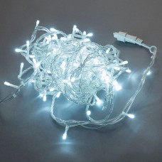 Светодиодная гирлянда LED-PLS-100-10M-240V-W/C, белая, прозрачный провод, соединяемая, 10м