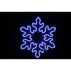 Снежинка светодиодная синяя, 70*70 см