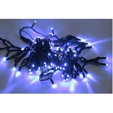 Светодиодная гирлянда LED-PLR-200-20M-240V-B/BL-W/O, синяя, черный провод, соединяемая (без силового шнура) 20м