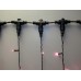 Светодиодный занавес LED-PL-3720-2*3M-240V-P/BL-T (розовые светодиоды/черный провод) 2*3 м