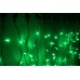 Светодиодный занавес LED-XP-5725-6M-230V-S (зеленые светодиоды/черный провод) Flash, 2*6 м