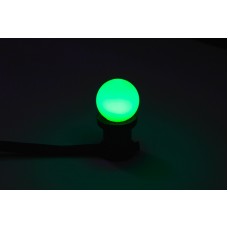 Светодиодная лампа для Белт Лайт E-27 LED G45 0.5W 220-240V Green E27 (ДИММИРУЕМАЯ), зеленый
