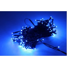 Светодиодная гирлянда LED-PL-100-10M-240V-B/BL, синяя, черный провод, 10м