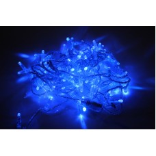 Светодиодная гирлянда LED-PLS-100-10M-24V-B/C-W/O, синяя, прозрачный провод, соединяемая, 10м (без силового шнура)