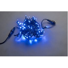 Светодиодная гирлянда LED-PLS-100-10M-240V-B/BL-W/O, синяя, черный провод, соединяемая (без силового шнура) 10м