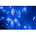 Светодиодная бахрома LED-RPLR-160-4.8M-240V-B/BL синяя, черный провод, 4,8*0,6 м