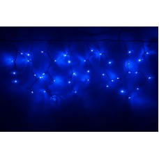 Светодиодная бахрома LED-RPLR-160-4.8M-240V-B/BL синяя, черный провод, 4,8*0,6 м