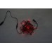 Светодиодная гирлянда LED-PLS-200-20M-240V-R/BL-W/O, красная, черный провод, соединяемая (без силового шнура) 20м