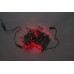 Светодиодная гирлянда LED-PL-200-30M-240V-R/GR красная, зеленый провод, 30м