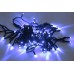Светодиодная гирлянда LED-PLR-100-10M-24V-B/BL-W/O, синяя, черный провод, соединяемая (без силового шнура) 24V, 10м