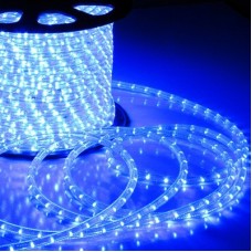 Дюралайт светодиодный с мерцанием LED-XD-2W-100M-240V-B-S Flash (каждый 6-ой), синий, 13мм, кратность резки 2м