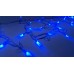 Светодиодная бахрома LED-RPLR-160-4.8M-240V-B/W синяя, белый провод, 4,8*0,6 м