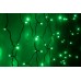 Светодиодная бахрома LED-RPL-200-230V-G/BL-F Flash зеленая, черный провод, зеленый FLASH, 3,2*0,8 м