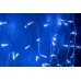 Светодиодная бахрома LED-RPL-200-230V-B/W синяя, белый провод, 3,2*0,8 м
