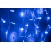 Светодиодная бахрома LED-RPLR-160-4.8M-240V-B/WH-F(B) синяя, синий FLASH, белый провод, 4,8*0,6 м