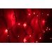 Светодиодная бахрома LED-RPLR-160-4.8M-240V-R/BL-F красная, красный FLASH, черный провод, 4,8*0,6 м