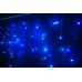 Светодиодная бахрома LED-RPL-176-4.8X0.6M-240V-B/DG синяя, темно-зеленый провод, 4,8*0,6 м