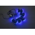 Светодиодный спайдер LED-BS-200*5-20M*5-24V-B синий, черный провод, 5 нитей по 20 м