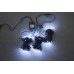 Светодиодный спайдер LED-BS-200*3-20M*3-24V-W белый, черный провод, 3 нити по 20 м