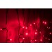 Светодиодный занавес LED-PLS-3720-240V-2*3М-R/BL-F (красные светодиоды/черный провод) Flash, 2*3 м