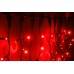 Светодиодный занавес LED-PLRS-5720-240V-2*6М-R/BL (красные светодиоды/черный каучуковый провод) 2*6 м